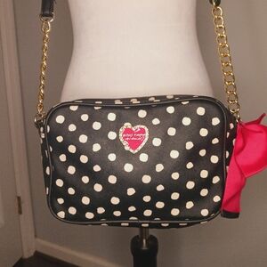 Betsey Johnson Cross Body Polka Dots and Bow Handbag